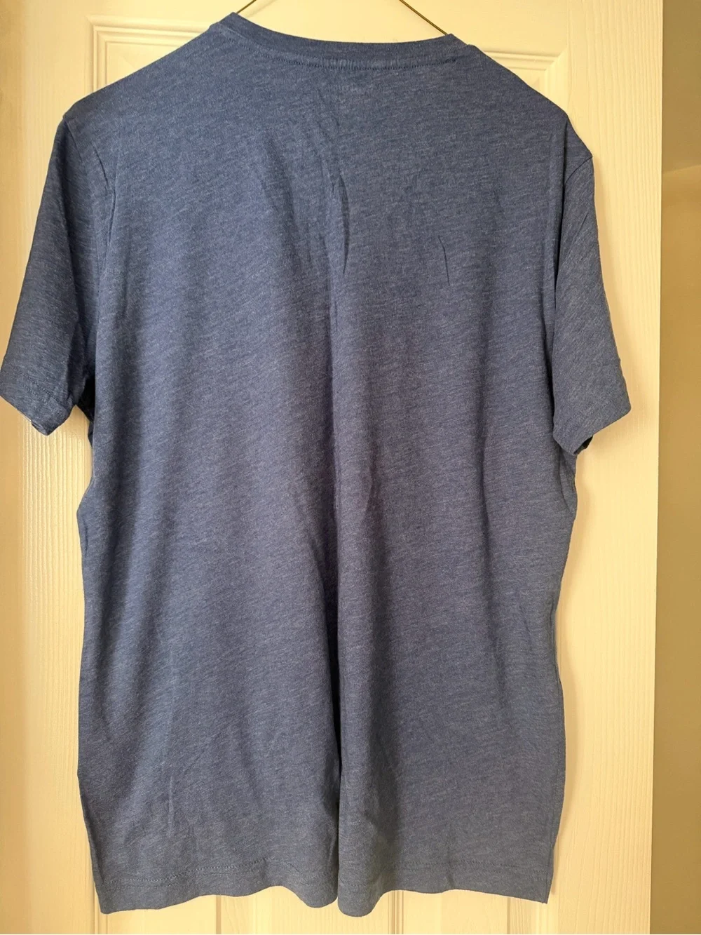 Banana Republic Heather Navy V-Neck Short Sleeve Tee